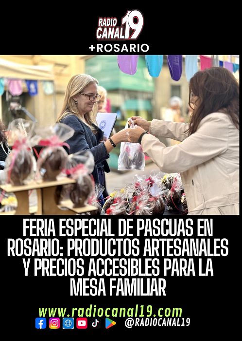 Feria Especial de Pascuas en Rosario: productos artesanales y precios accesibles para la mesa familiar