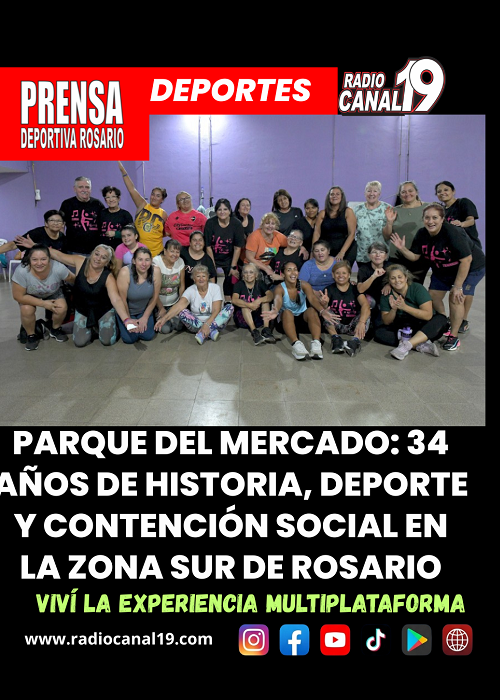 Parque del Mercado: 34 a&ntilde;os de historia, deporte y contenci&oacute;n social en la zona sur de Rosario