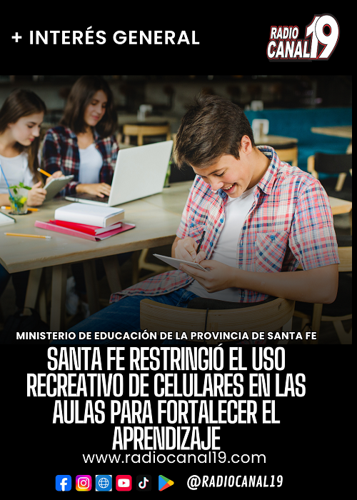 Santa Fe restringi&oacute; el uso recreativo de celulares en las aulas para fortalecer el aprendizaje