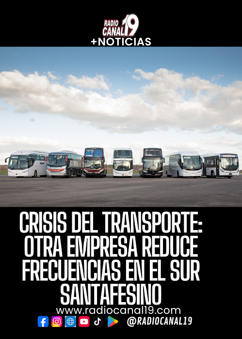 Crisis del transporte: otra empresa reduce frecuencias en el sur santafesino