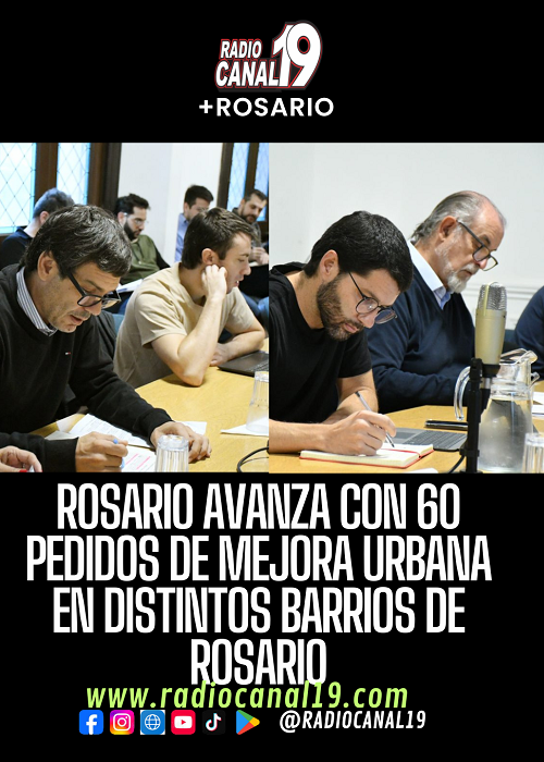 Rosario avanza con 60 pedidos de mejora urbana en distintos barrios