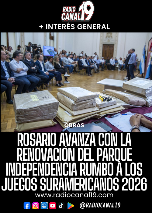 Rosario avanza con la renovaci&oacute;n del Parque Independencia rumbo a los Juegos Suramericanos 2026