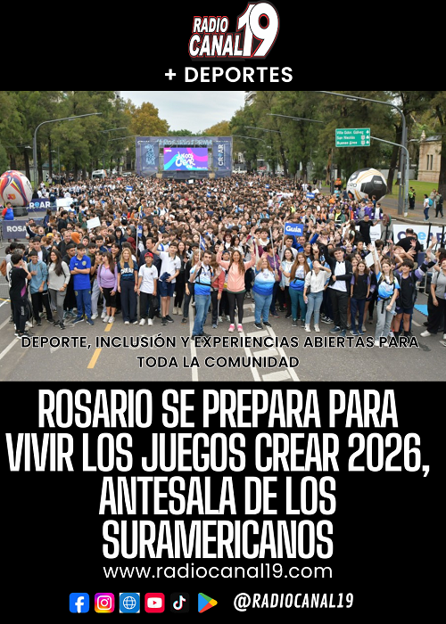 Rosario se prepara para vivir los Juegos CReAR 2026, antesala de los Suramericanos