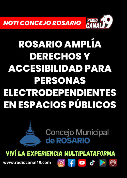 Rosario ampl&iacute;a derechos y accesibilidad para personas electrodependientes en espacios p&uacute;blicos