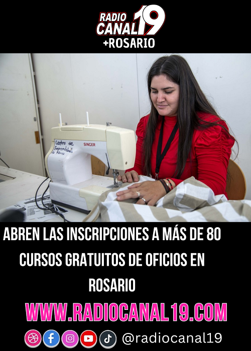 Abren las inscripciones a m&aacute;s de 80 cursos gratuitos de oficios en Rosario
